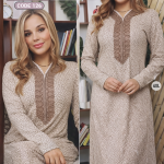 عبايه بينك فلاور ميلتون بسوسته بيج سايز 126