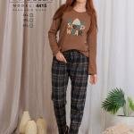 بيجامه اربيلا ميلتون خاص بنطلون كاروهات 4415