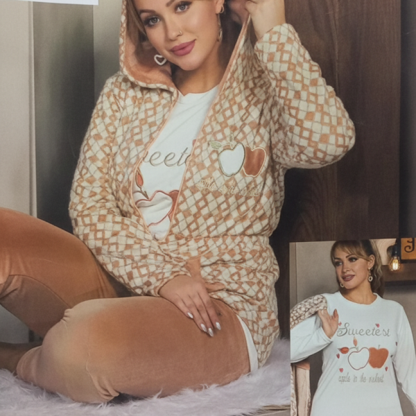 بيجامة فرست ليدى 3ق تفاحة ع الصدر 1012