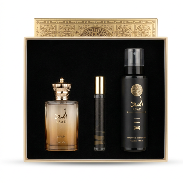 باكدج 3ق اسد لطافه (اسبلاش+برفان+برفان جيب)