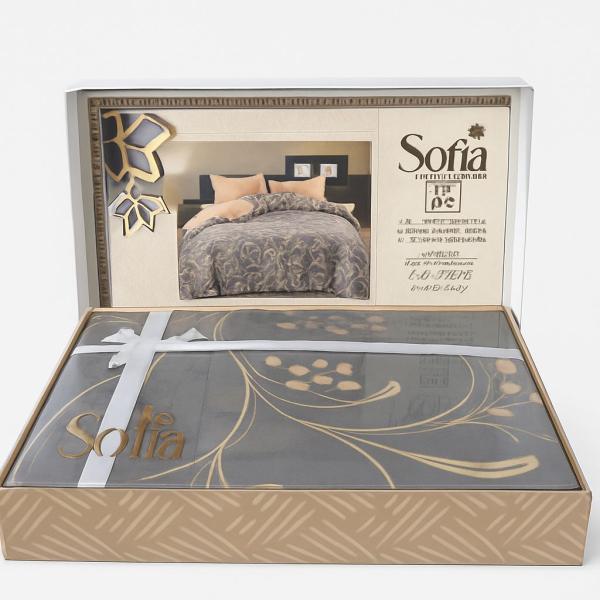 240*260طقم ملاية مطبوع صوفيا سرير كبير4 قطع