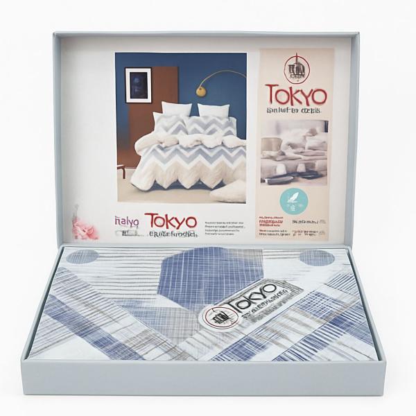 240*260طقم ملاية مطبوع طوكيو سرير كبير4 قطع