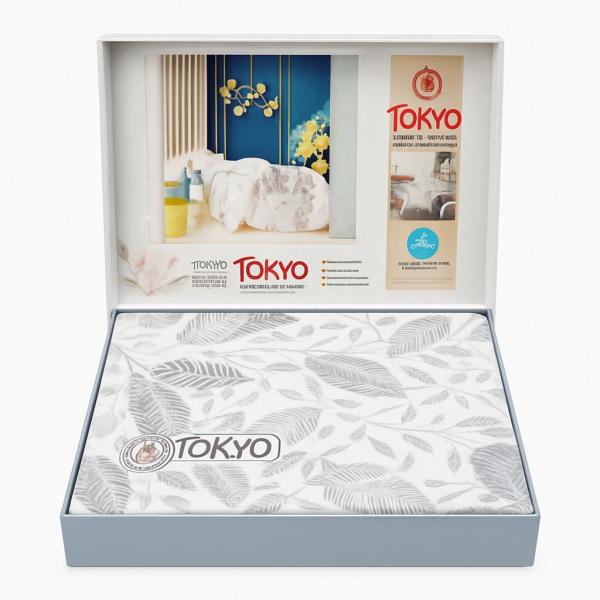 240*260طقم ملاية مطبوع طوكيو سرير كبير4 قطع