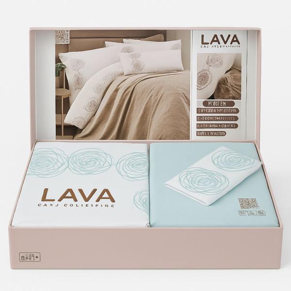 طقم ملاية بكوفرتة لافا سرير كبير مقاس 240*260