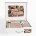 مفرش قطيفةسرير كبير 4ق