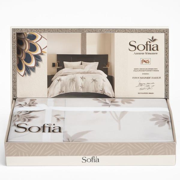 طقم ملاية مطبوع صوفيا سرير كبير4 قطع
