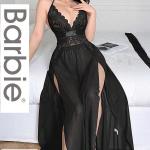 قميص باربي تل طويل ربط من الظهر 675