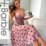 قميص باربي طويل تل شجر قلوب717