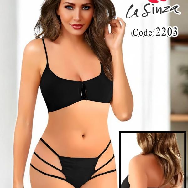 طقم برا و اندر ليكرا لاسينزا احبال من الظهر 2203
