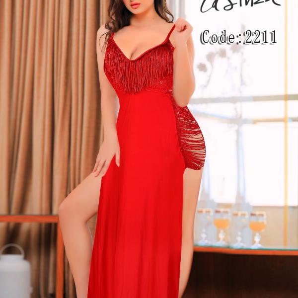 قميص قصير لاسينزا ليكرا مفتوح من الجنب احبال 256