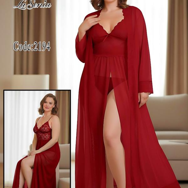 طقم قميص بروب طويل لاسينزا تل 2194