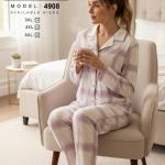 بيجامه اربيلا ميلتون زراير كاروهات خاص 4908