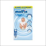 حفاضات مولفيكس (Molfix) مقاس 3 (وسط)