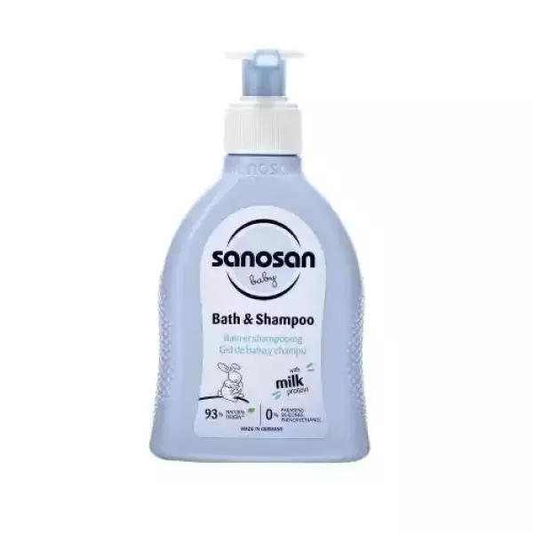 شامبو وسائل استحمام للأطفال بخلاصة بروتين الحليب حجم 200 مل من سانوسان Sanosan