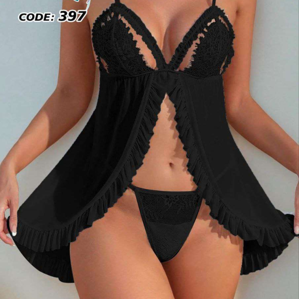 قميص قصير شيفون مفتوح من الامام 397