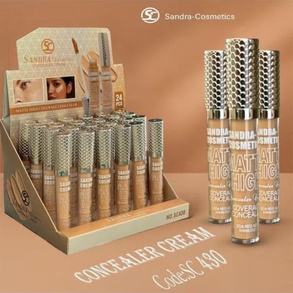 كونسيلر ساندرا مات هاي كفر غطا فضي 420