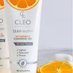 كليو غسول تفتيح فيتامين سي+عرق سوس+بانثينول125مل