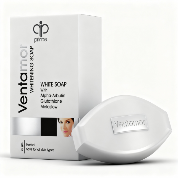 صابونة تفتيح بشرة فينتامور الفا اربوتين+بابايا+عرق سوس