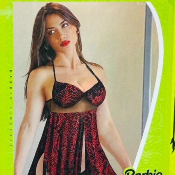 قميص قصير باربى شيفون تايجر