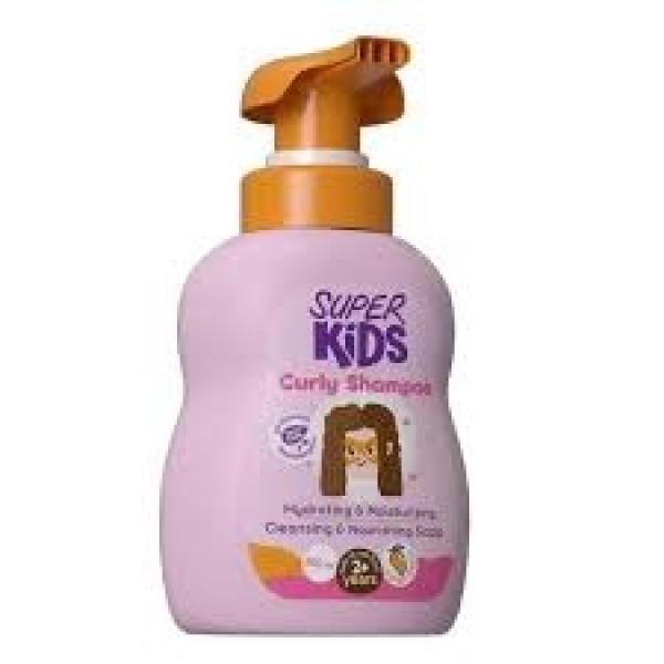 شامبو للشعر الكيرلي بزيت الارجان وجوز الهند للأطفال 300 مل من سوبر كيدز