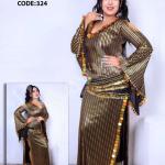 عبايه رقص ياسمينا كم فراشه مفتوحه من الجنب 324