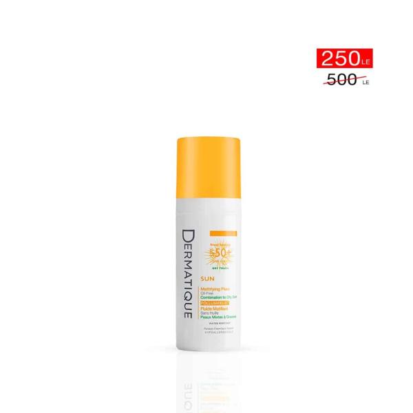 سائل غير لامع بعامل حماية من الشمس 50+، منديرماتيك، مزيج، 50.0 ملليلتر