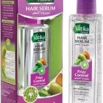 Vatika Naturals Frizz Control Hair Serum (47mL) | Natural Extract of Olive, Almond and Henna | Anti-Frizz Formula | For Dry and Damaged Hair