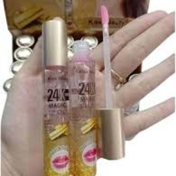 ليب جلوس فوليوم كاريت 24K جولد ملمع+مكبر