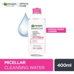 منظف الوجه المائي ومزيل المكياج اليومي ميسيلار من غارنييه - 400 مل