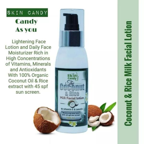 لوشن حليب جوز الهند وماء الارز