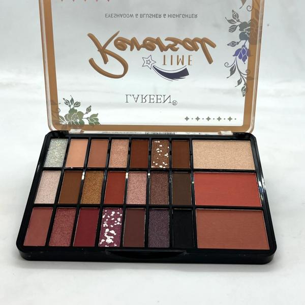 باليت شادو+بلاش+هايلايت لارين 24لون مات/شيمر ريفرسال122