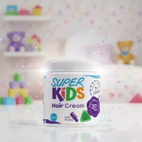 كريم تصفيف وترطيب شعر الأطفال بزيت الأفوكادو وزبدة الشيا 200 مل من سوبر كيدز