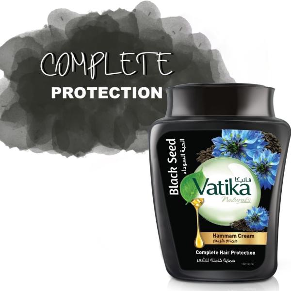 Vatika Naturals Blackseed (Habba Souda) Hammam Cream (450g) | Promotes Hair Growth | For Complete Hair Protection