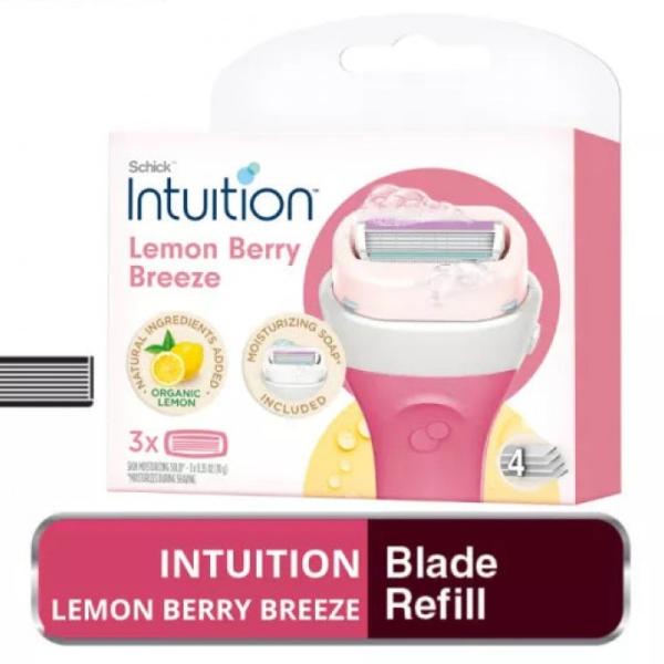 غيارات شفرات انتويشن 3 رئوس ,4 موس ليمون بريز الماني