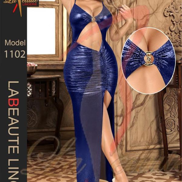 قميص لابوتيه طويل كشكشه من الجنب حلقات 1102