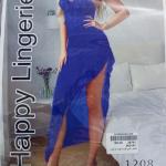 قميص هابي طويل شيفون كرانيش من الجنب 1208