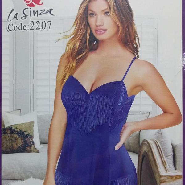 قميص لاسينزا قصير ليكرا شراشيب من الجنب 2207