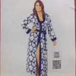 روب ستان طويل منقوش ورد