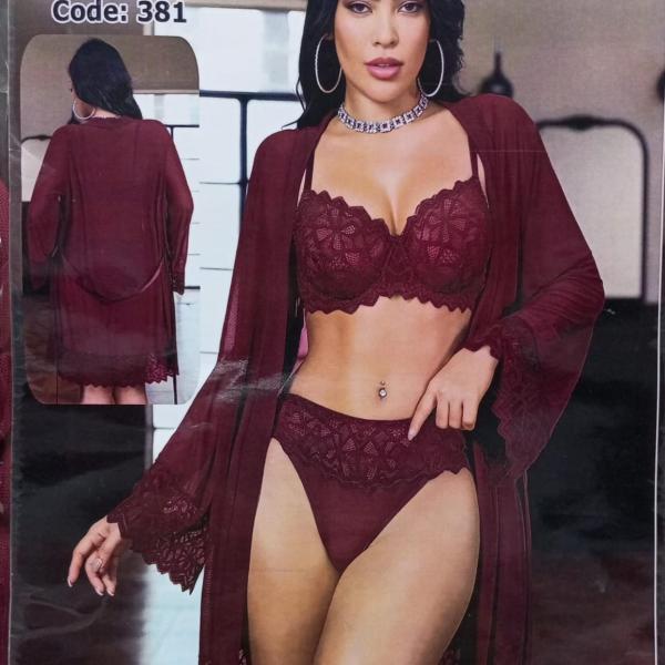 اندر+برا بروب دانتيل فيونكه