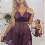 قميص ندي قصير تل مفتوح من الظهر 523