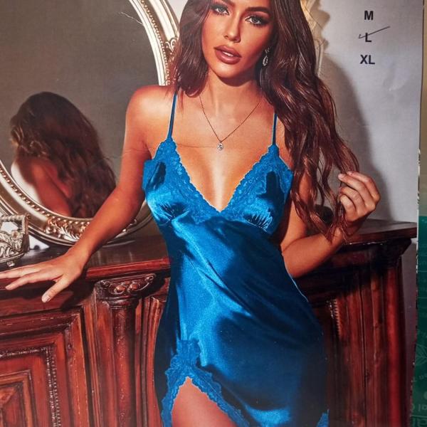 قميص بيوتي نايت ستان قصير دانتيل ع الصدر