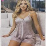 بيجامه هوت شورت ستان فيونكه ع الصدر حفر