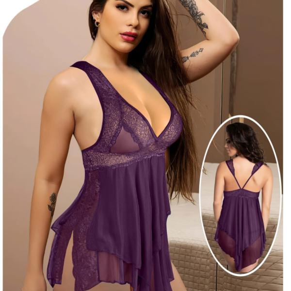 قميص قصير موكا اكس من الضهر طويل من الامام